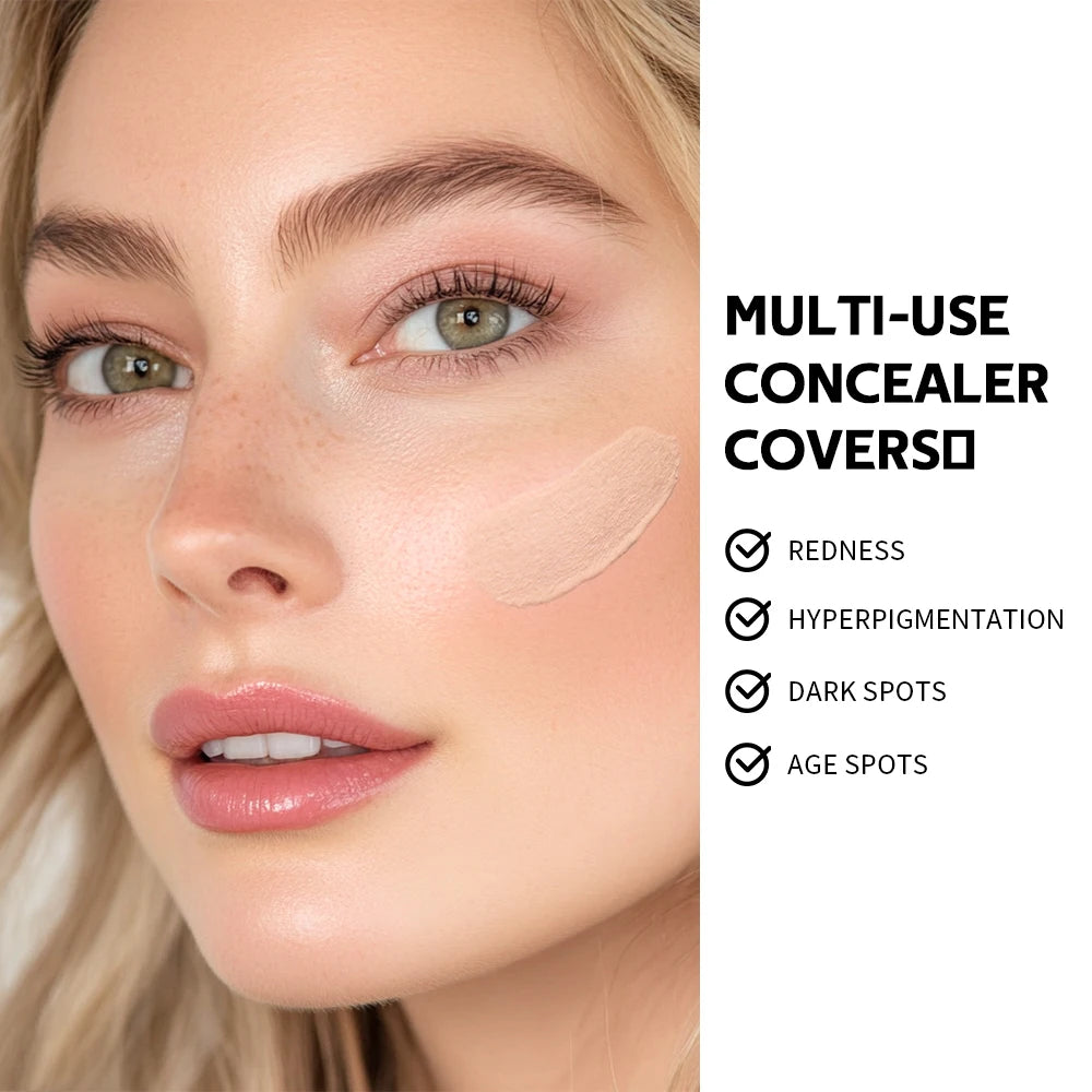 Lakerain Concealer Liquid High Coverage Cover Acne Dark Circles Foundation Modify Oil Control Face Contouring Cosmetics