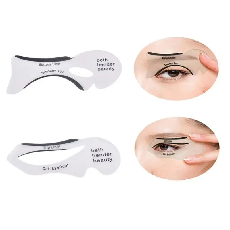 10pcs Multi-Functional Eyeliner Stencil Easy-to-Clean Material & Carry & Apply, Makeup Essentials|Perfect for Beginners & Pros
