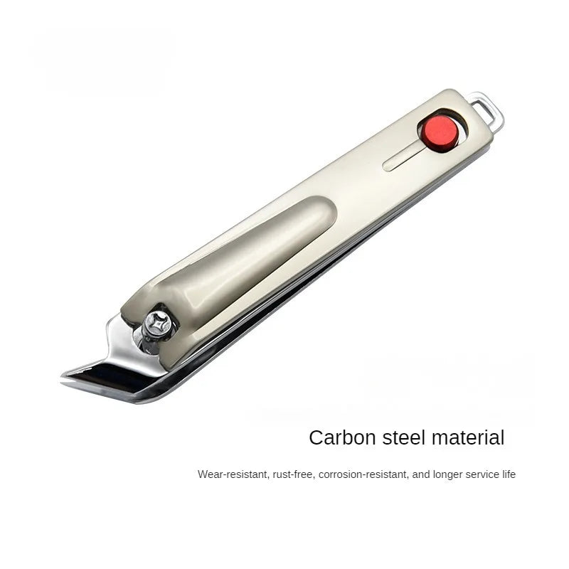 Large Sharp Manicure Cutters for Nail Stainless Steel+Carbon Steel Acronyx Hard Nail Clippers Pedicure Oblique Mouth Household