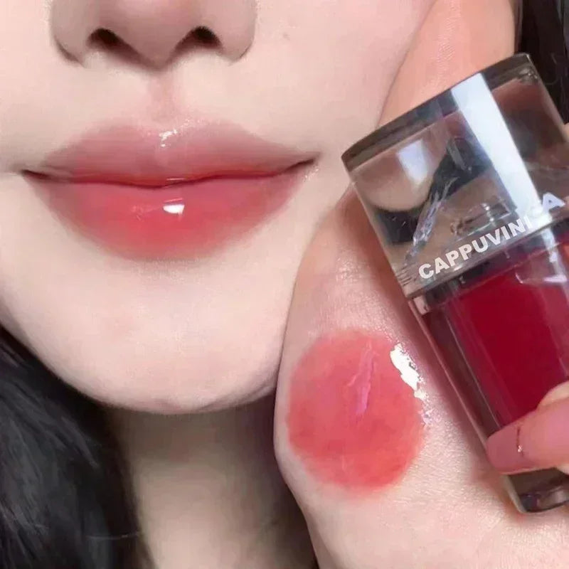 Ice Mountain Lip Gloss Honey Lip Oil Crystal Jelly Lip Glaze Moisturizing Transparent Waterproof Liquid Lips Makeup Cosmetics