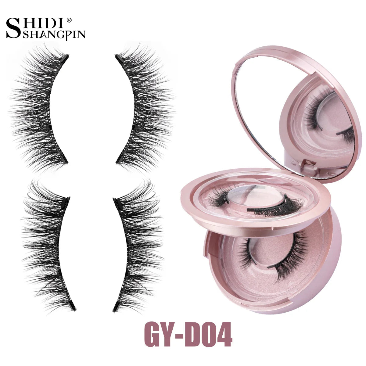 2/1 pair Reusable Magnetic Eyelashes Natural Curler Eyelash Extension Tweezers Set Easy to use Glue Free False 3D Mink Eyelashes