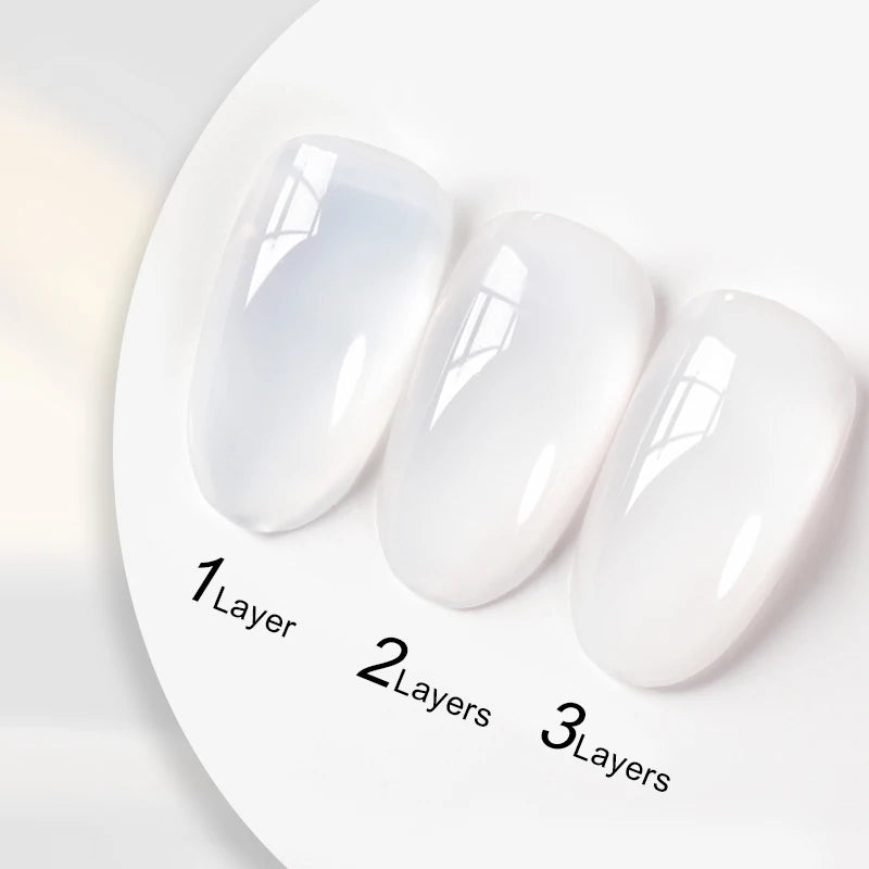 UR SUGAR 15ml Crystal Milky Jelly White Nude Gel Nail Polish Transparent Semi-permanent UV Gel Nail Art Soak Off Gel Varnish