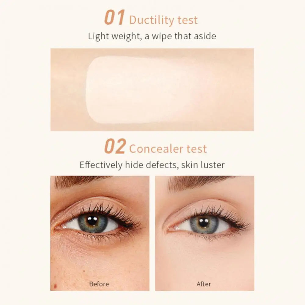 Light Breathable Concealer Foundation Makeup Stick Matte Oil Control Natural Moisturizer Face Foundation Cream Lasting Cosmetic