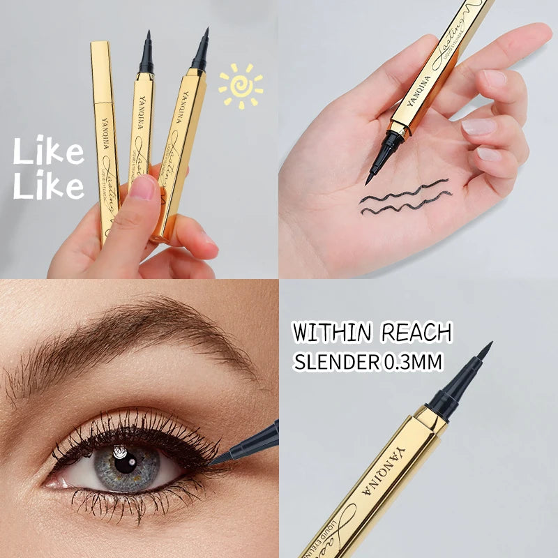 Black Lower Eyelash Eyeliner Pen Waterproof Lasting Smooth Lying Silkworm Eyes Liner Pencils Eye Makeup Tools
