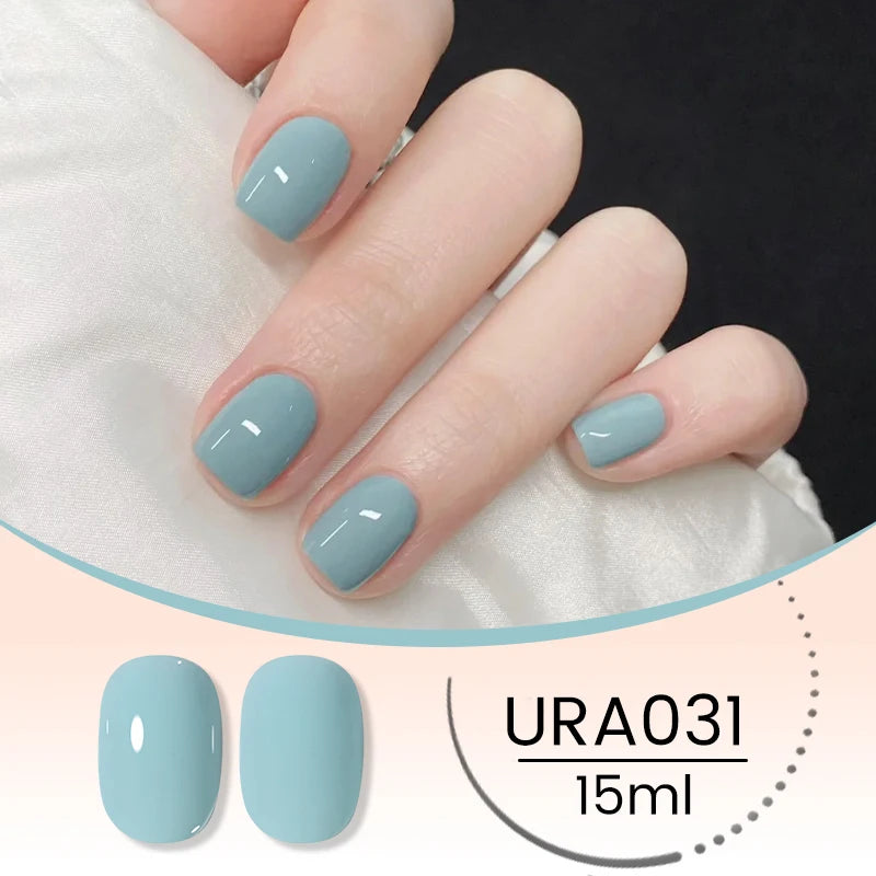 UR SUGAR 15ml Crystal Milky Jelly White Nude Gel Nail Polish Transparent Semi-permanent UV Gel Nail Art Soak Off Gel Varnish