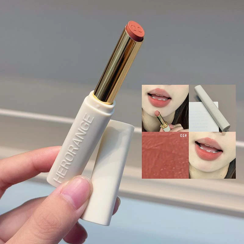 Low Saturation Matte Lipstick Cream Velvet Not Easy To Fade Lipstick Nude Matte Red Lip Gloss Waterproof Lasting Lip Tint Makeup