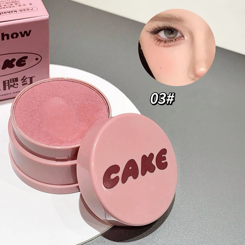 Blush Powder Palette Mashed Potato Natural Matte Brighten Skin Milk Peach Pink Purple Apricot Rubor Rouge Blusher Korean Makeup