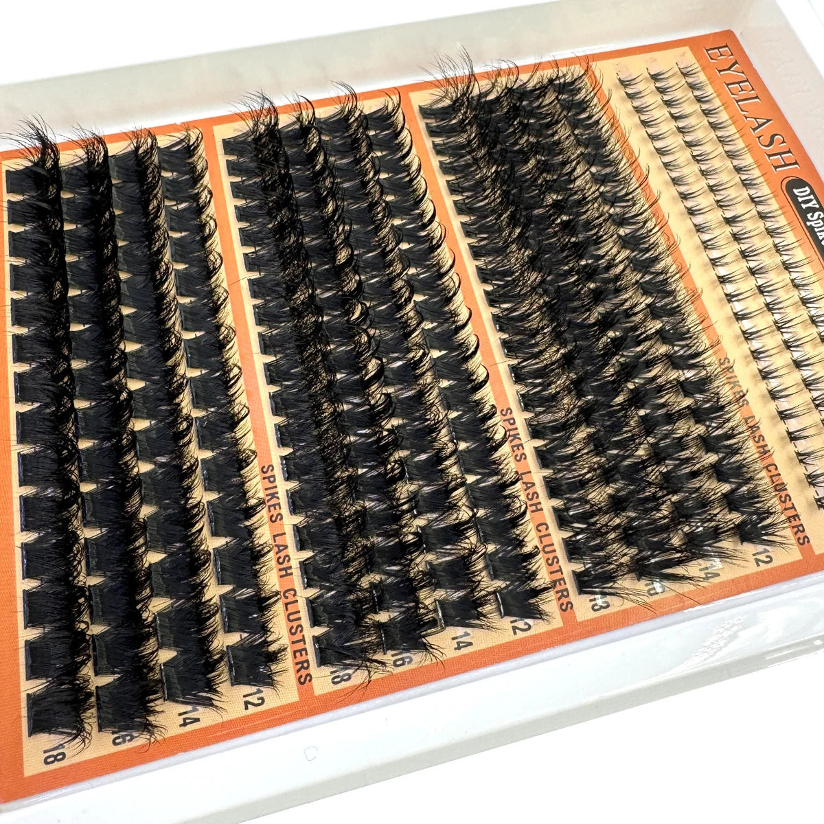 Wispy Lash Clusters with Spikes Salon-Like Eyelash Clusters DIY D Curve Cluster Eyelash Extensions Full Spiky Individual Lashes