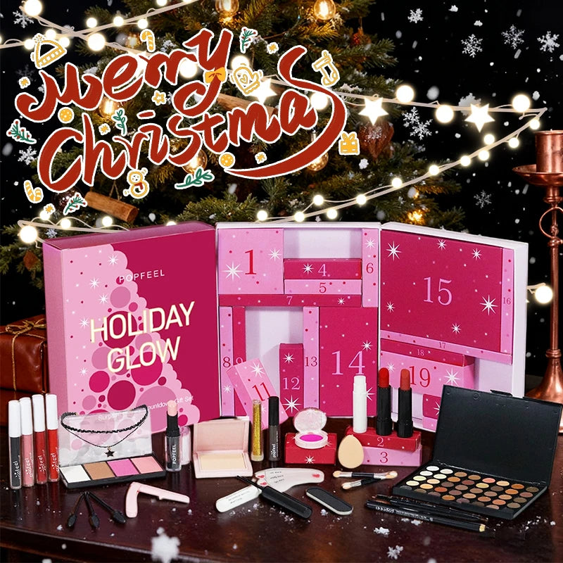 All-in-One Makeup Kit Gift Set with Eyeshadow Palette Power Lip Gloss Professional Multifunctional Women Makeup Christmas Gift