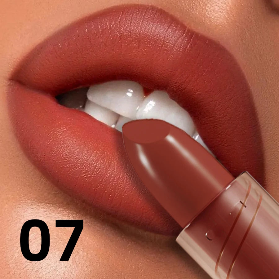 14-color Matte Lipstick Red Lip Stick Waterproof Sexy Korean Makeup Lip Tint Brown Pink Lip Cosmetic Long Lasting Lip Gloss
