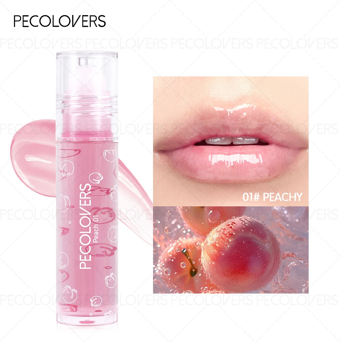 1PC Long-lasting Ball Lip Oil - High-gloss, Moisturizing, Plumps Lips, Various Options, For Charming Makeup