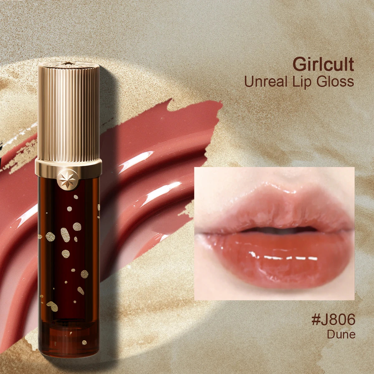 Girlcult Unreal Lip Gloss,Ethereal Water Gloss,Plumping Effect,Illusion Plumping,Non-Sticky,High Shine,Water Gloss,Holiday Gift