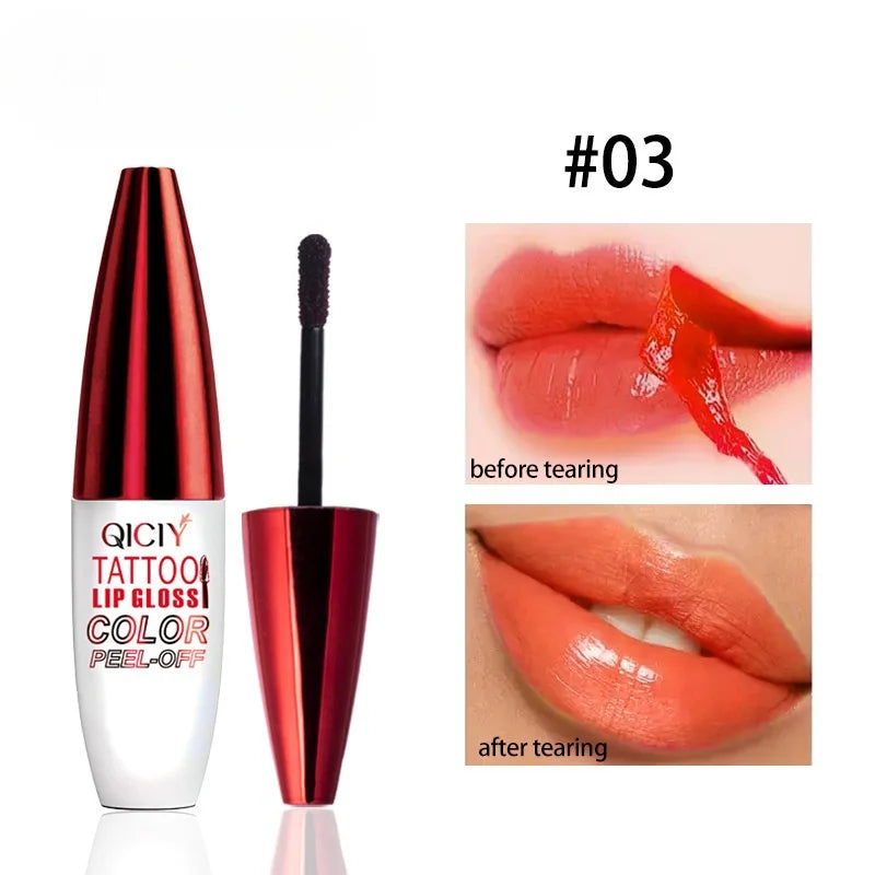 Peel-off Lipgloss Matte Natural Mist Lip Tinted Waterproof Long Lasting Lipstick Makeup Tear Contour Stain Cosmetic