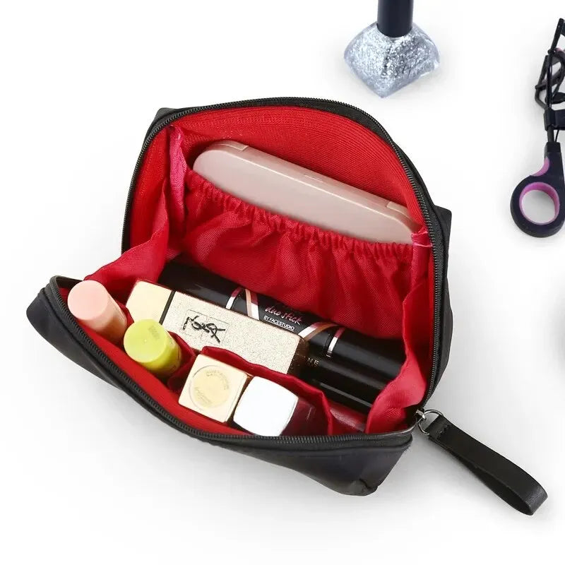 2026 New Women Cosmetic Bag Solid Color Korean Style Makeup Bag Pouch Toiletry Bag Waterproof Makeup Organizer Case Luxury Bag