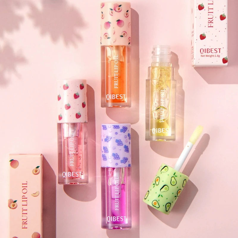 Deep Moisturizer Hydrating Lip Gloss Fruit Tasty Transparent Shiny Mirror Light and Not Greasy Lip Oil Lips Care Makeup Cosmetic