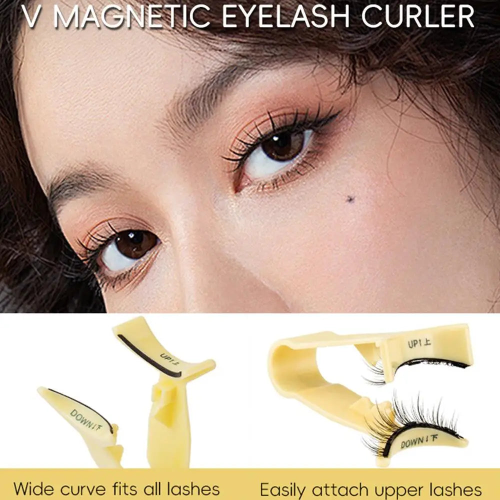 Eyelash Curler Magnetic Eyelashes Tweezer Small Makeup Tool Eyelashes Applicator Magnetic Lash Clip Useful Lashes Tweezer