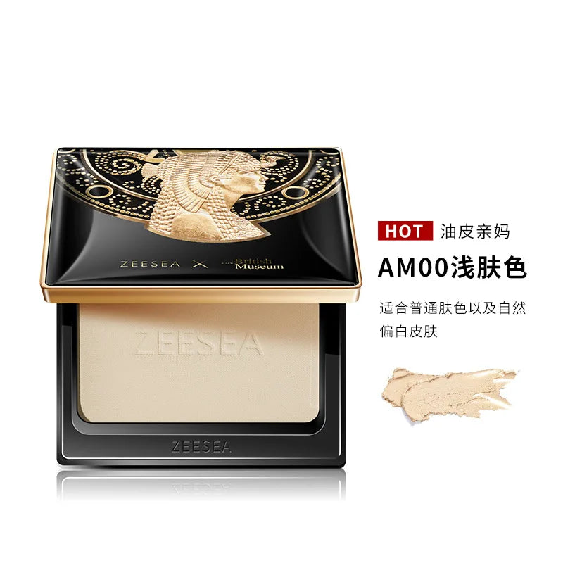 ZEESEA Compact Foundation Powder Natural Light Coverage Matte Soft Waterproof Oil Control Powder