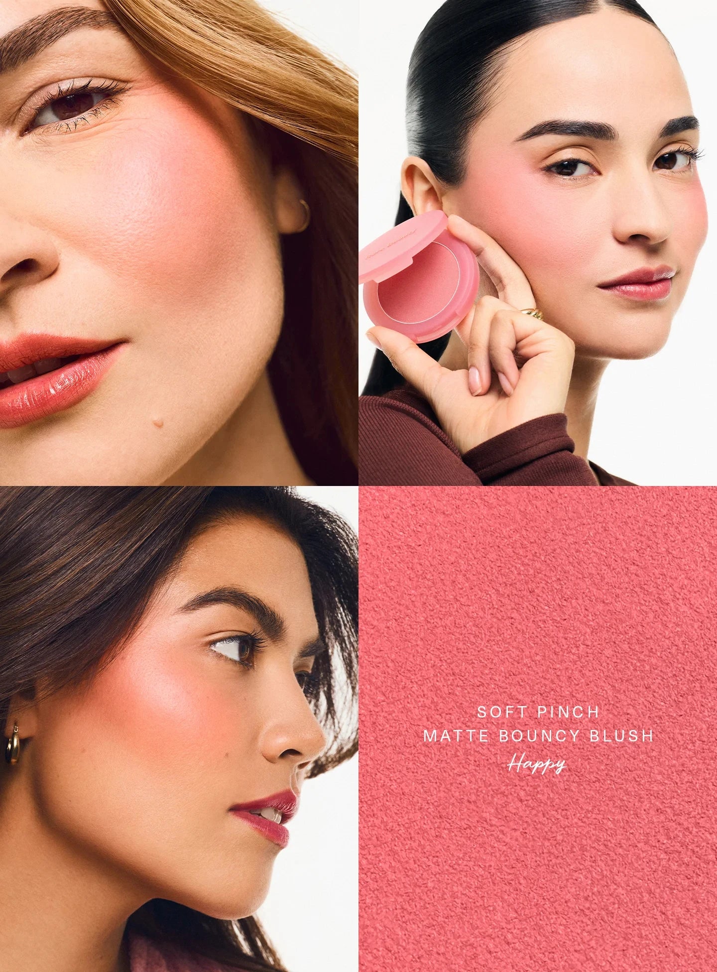 Rare Beauty Soft Pinch Matte Bouncy Cushiony Cream-to-powder Blush Airy And Lightweight Soft Pinch Liquid Blush Natural Flush