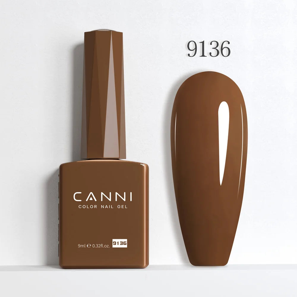 9ml CANNI HEMA/TPO FREE Nude Pink Color Nail Gel Polish Full Coverage Semi Permanent Long Wear Top Coat Venalisa Gel Varnish