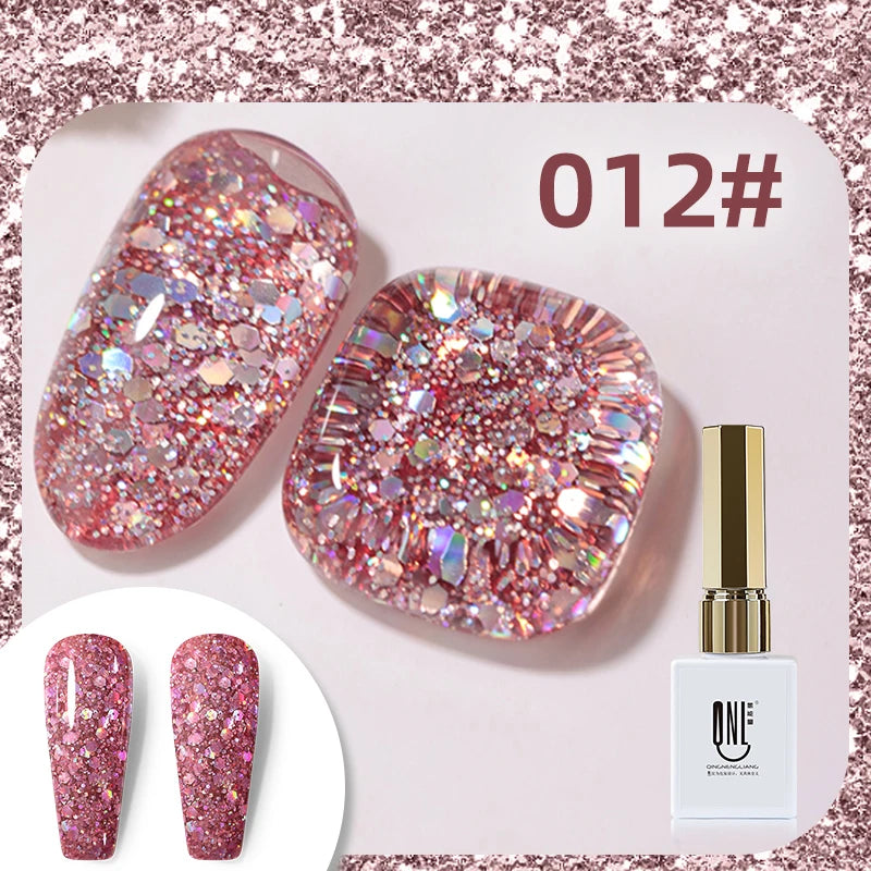 15ml Super Reflective Flash Disco Nail Gel Polish Relective Glitter Semi Permanent Nail Art Varnish For Manicures