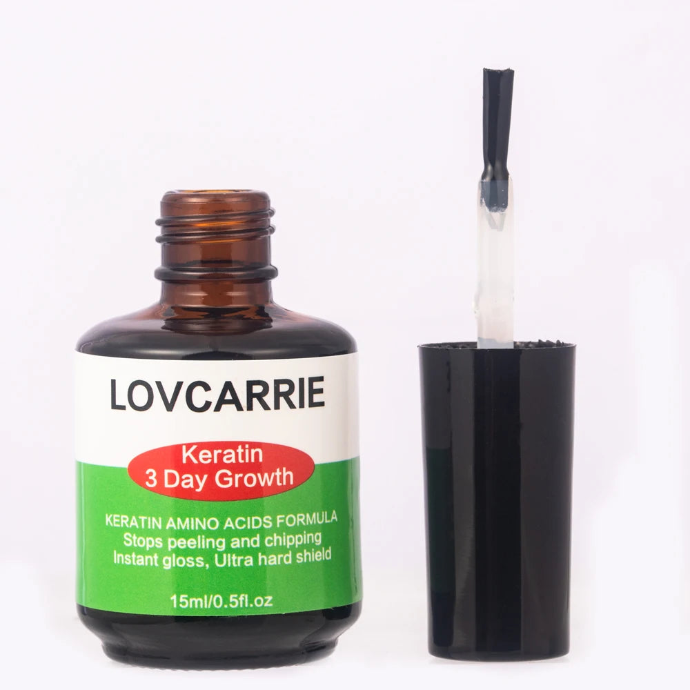 LOVCARRIE Keratin Nail Treatment Growth Formula Protein Normal Nail Strengthener Top Repair Serum Liquid 15ML Healthy Care Toe
