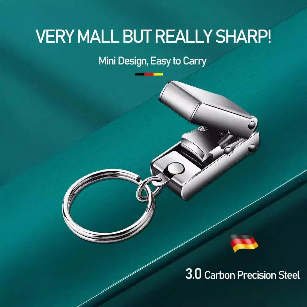 Stainless Steel Mini Nail Clipper, Nail File Function, Exquisite Foldable Nail Clipper, Portable Luggage Shape Nail Polish Tool