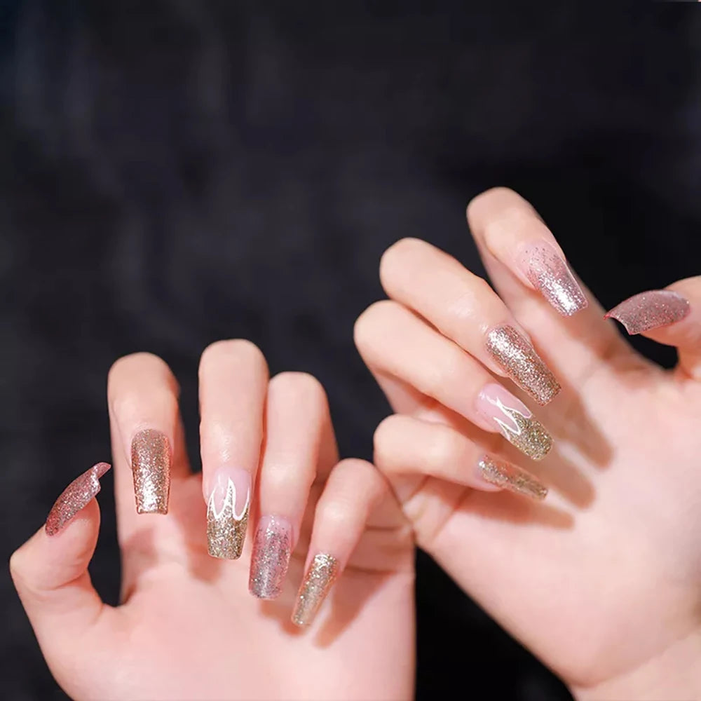 Vendeeni 4 Colors High Flash Gel Nail Polish Hybrid Glitter UV Soak off Gel Varnish Shiny Platinum Painting Nail Art Gel Lacquer