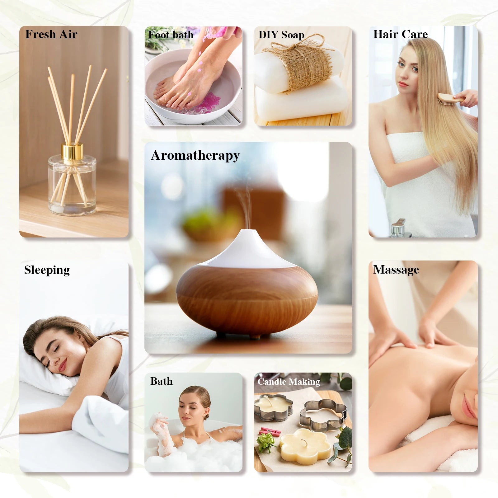 MAYJAM 2pcs Pure Essential Oils with Dropper Sweet Orange Lavender Jasmine Eucalyptus Vanilla Sandalwood Cajeput Vetiver Sage