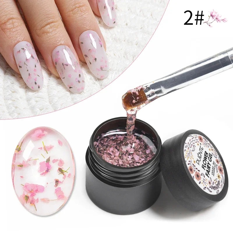 PUENTE Sparkle Platinum Gel Nail Polish 5ML Shiny Gold Silver Glitter Painting Gel Drawing Semi Permanent Varnish For Manicure