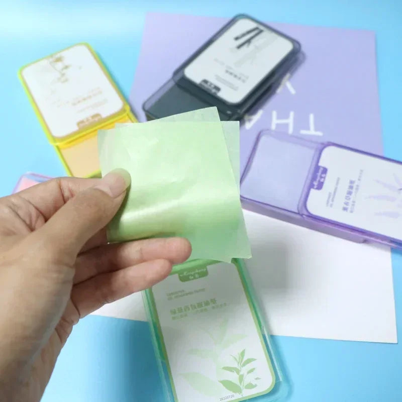 300PcsFace Oil Absorbing Paper Summer Oil Control Wipes Absorbing Sheet Oily Paper Face Cleansing Makeup Tool Face Oil Blotting