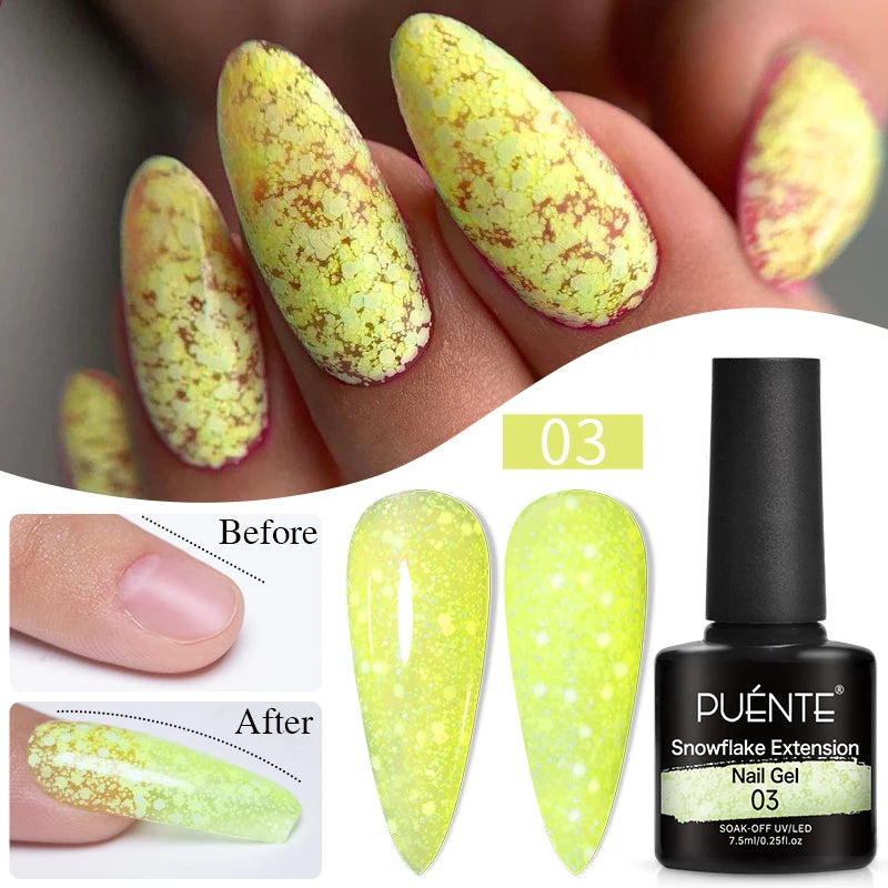 8ML Christmas Sparkling Reflective Diamond Glitter Liner Gel Nail Polish Soak Off UV Semi-Permanent Nail Art Varnish Manicure