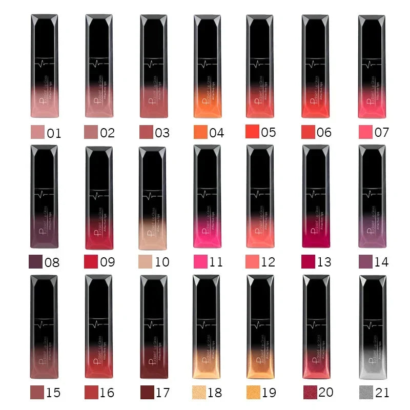 Matte Lips Makeup Waterproof lipgloss Velvet liquid matte lipstick Long Lasting Nude Lip Gloss Cosmetics P1201#