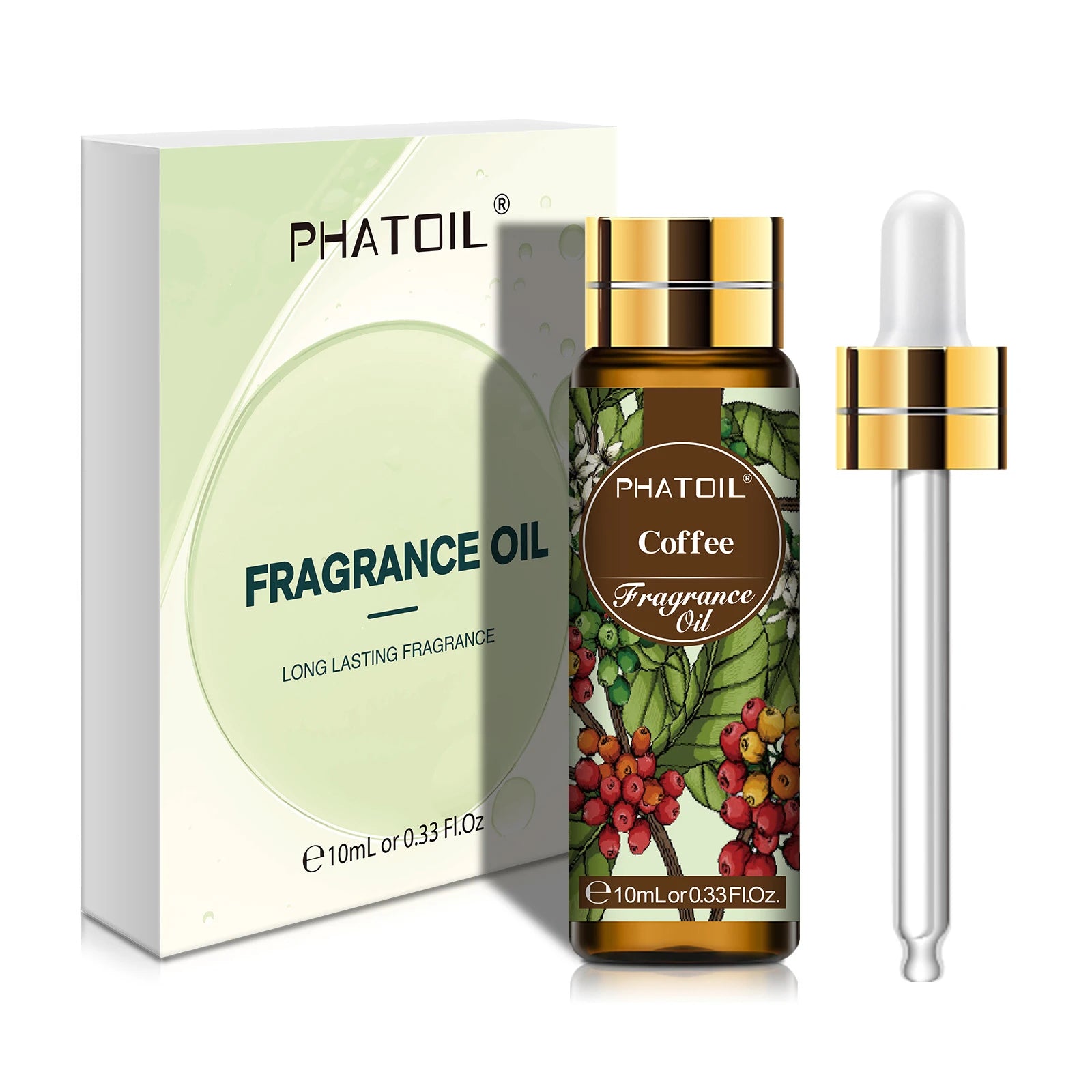 PHATOIL 10ml Coconut & Vanilla Fragrance Oil For Diffuser Aromatherapy White Musk Bubble Gum Baby Powder Fragrance Aroma Oils