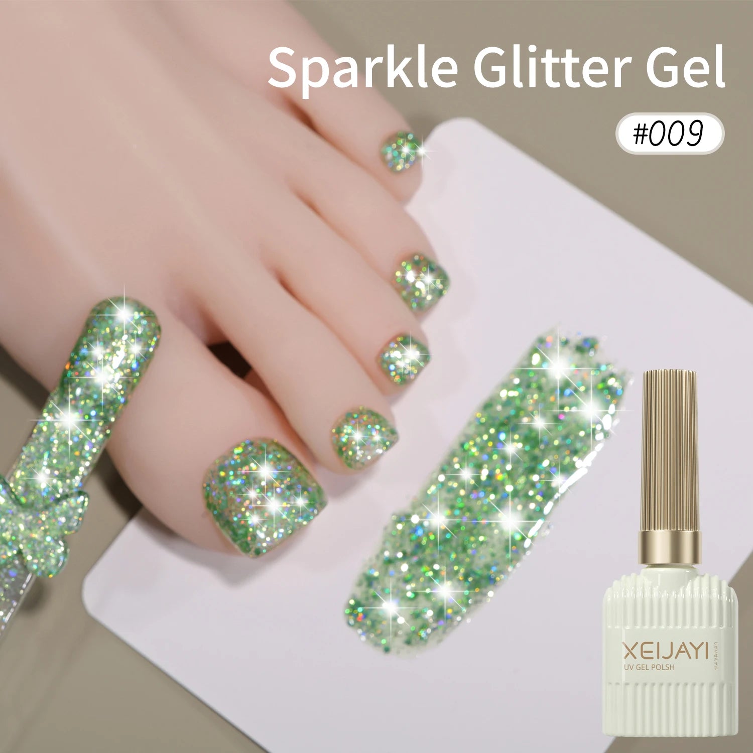 1/ 10pcs 15ML Glitter Silver Color Nail Gel Polish Semi-permanent Varnish Soak Off Nail Art UV LED Gel Manicure For Summer