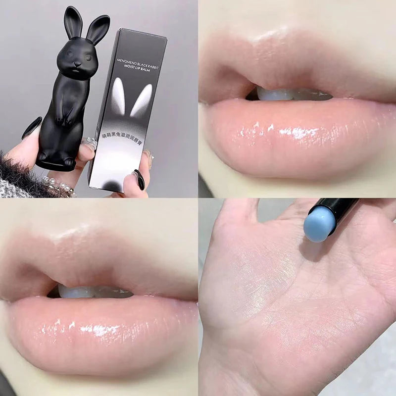 Lip Balm Cute Rabbit Moisturizing Lipstick Color Changing Moisturizing and Anti Cracking Lipstick Four-Color Rabbit Cosmetics
