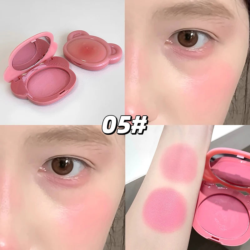 Light Blush Cream Gege Bear Moisturizing Matte Vitality Moisturizing Whitening Brightening Natural Rouge