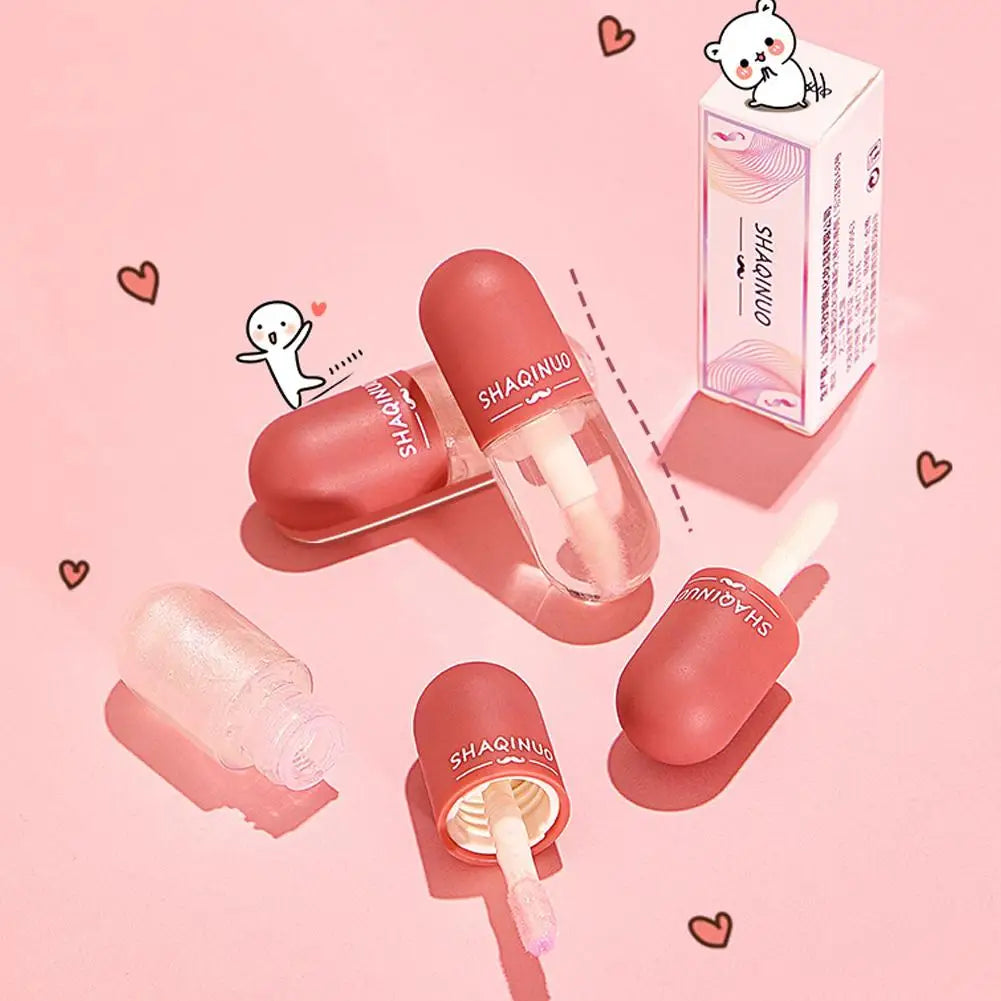Clear Color-Changing Lip Gloss Hydrating Nourishing Lip Balm with Mirror Shine, Water-Light Formula for Plump Juicy Lips
