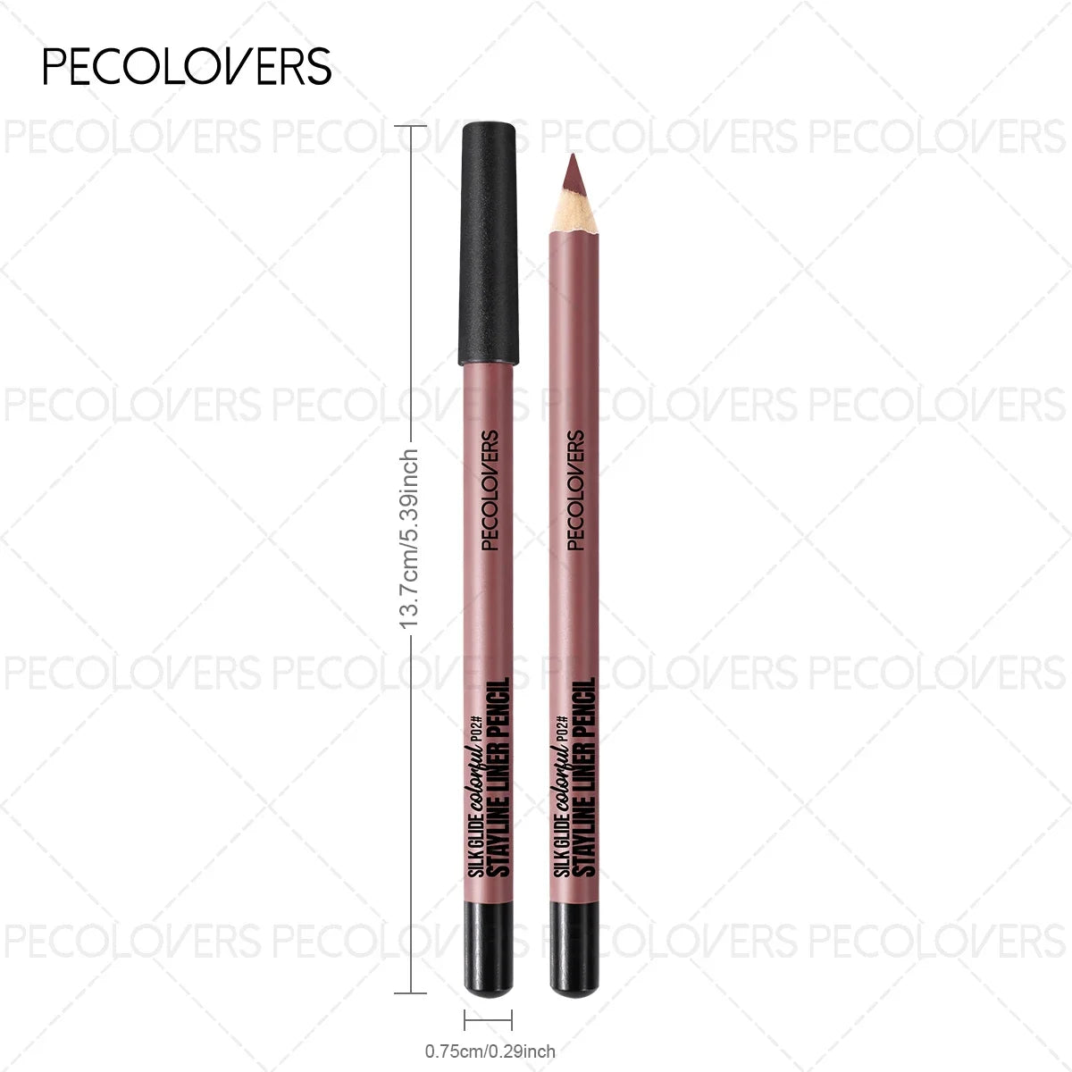 1PC Matte Lip Liner - Pencil Formula, Nude Pink/Brown/Red, Smooth Effect, Three-dimensional Lip, Beginner-friendly