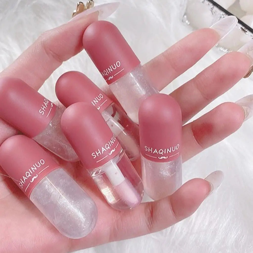 Clear Color-Changing Lip Gloss Hydrating Nourishing Lip Balm with Mirror Shine, Water-Light Formula for Plump Juicy Lips