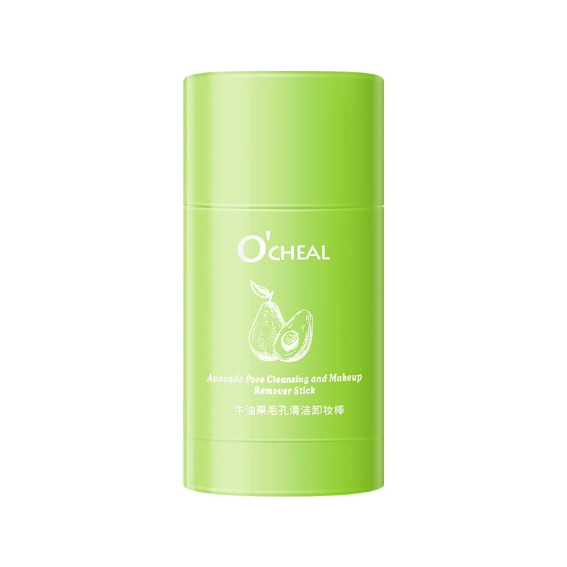 Ocheal Portable Avocado Makeup Remover Deep Cleaning Balm Gel Cream Stick Moisturizing Skin Care