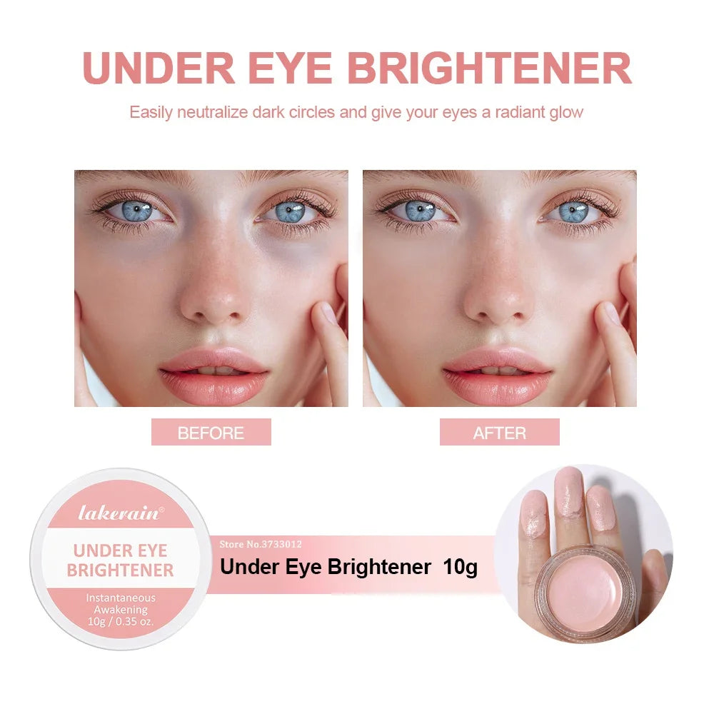 Hydrating Brightening Concealer For Under-Eyes Creamy Pink Contour Full Coverage Long Lasting Correcting Eye Dark Circles Makeup