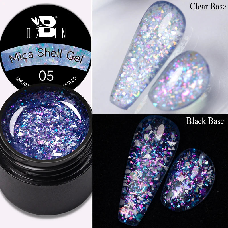 AWStorG 7.5ML Golden Gradient Cat Eye Magnetic Gel Sparkling Glitter Nail Polish Semi Permanent UV Nail Art No Need Base Color