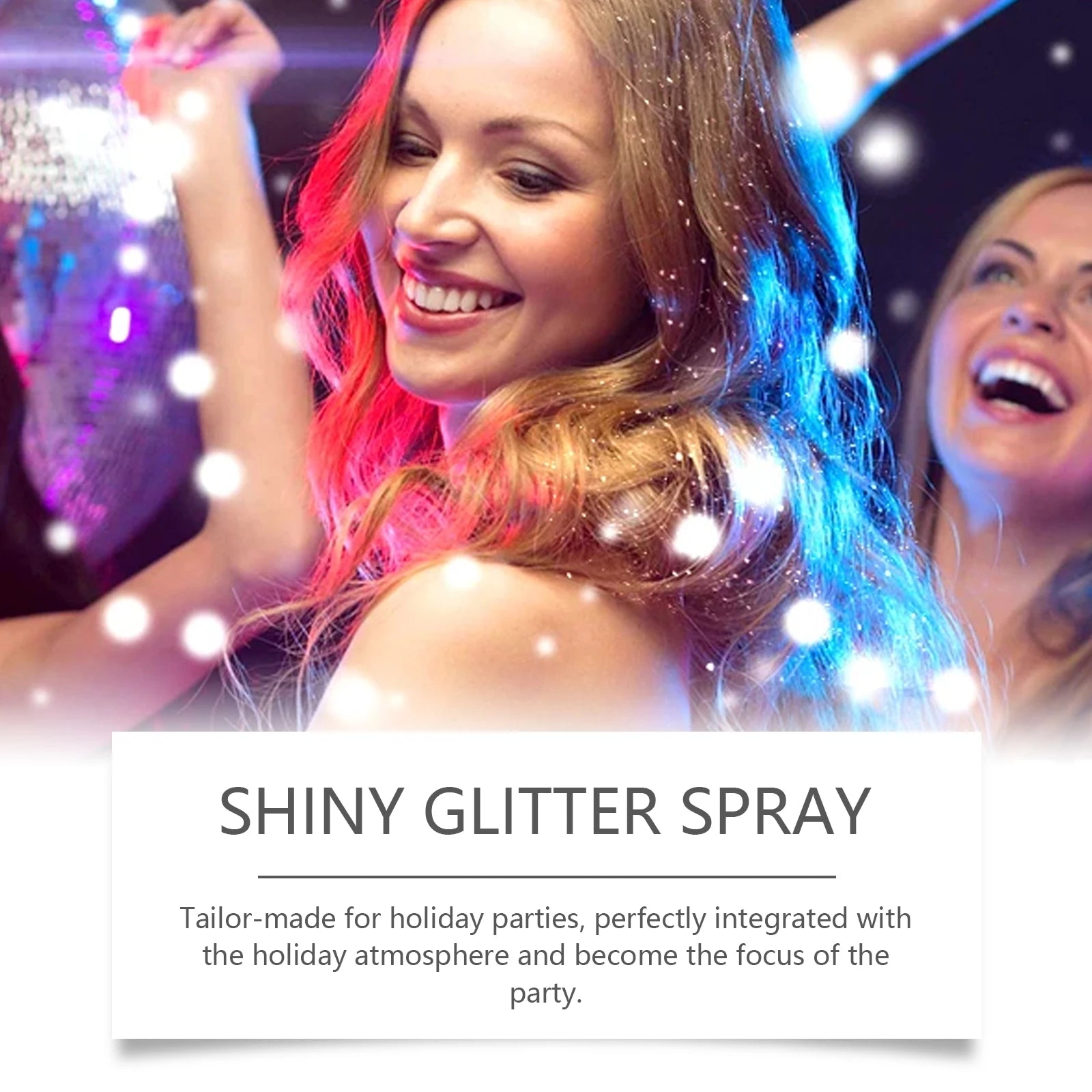 Colorful Festival Glitter Spray - Body & Clavicle Highlight Shimmer, Skin Brightening Powder, Ideal for Festive Makeup Looks