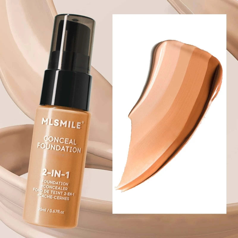 Full Coverage Face Foundation Cream | Oil-Control, Matte, Waterproof, Long-Lasting Base Makeup for Professional Finish