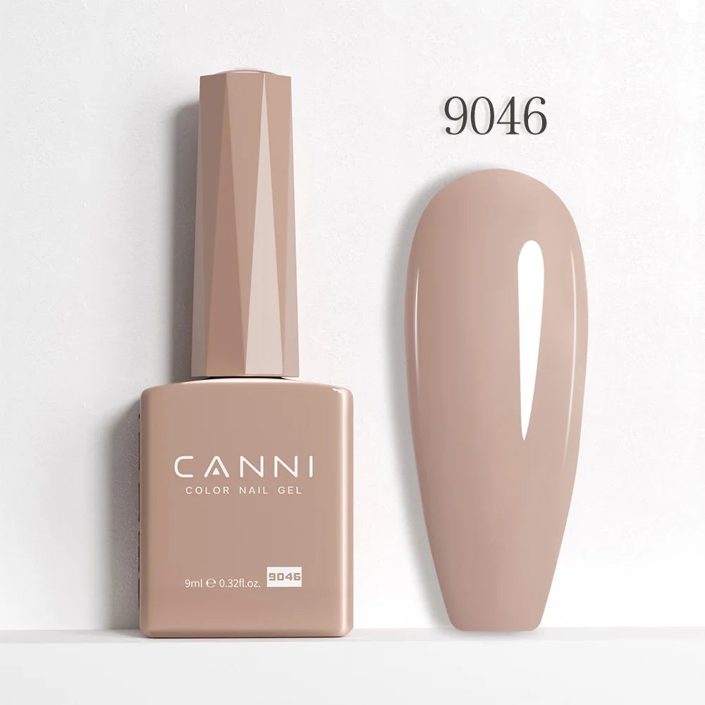 9ml CANNI HEMA/TPO FREE Nude Pink Color Nail Gel Polish Full Coverage Semi Permanent Long Wear Top Coat Venalisa Gel Varnish