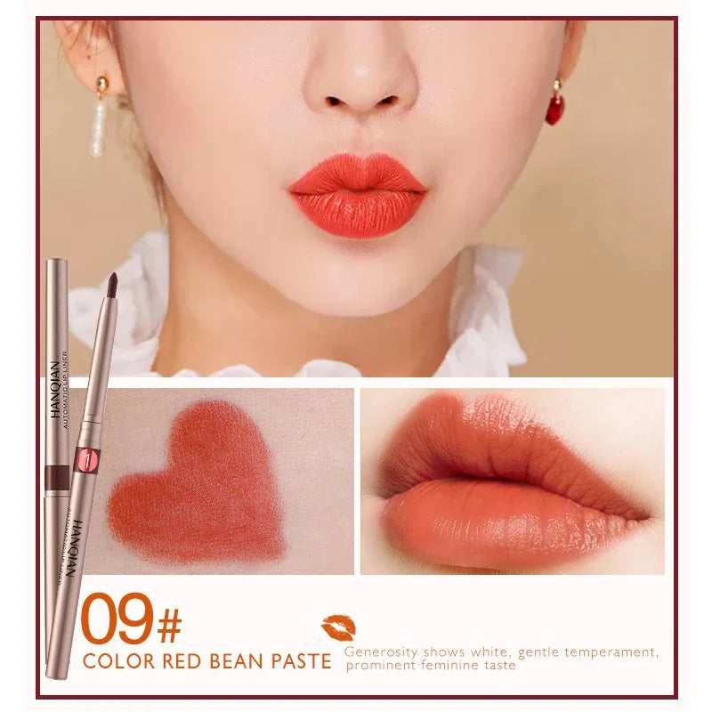 Automatic Rotary Lip Liner Easy Makeup Colour Lipstick Pencil Waterproof Long-lasting Matte Lipsticks Portable Girls Cosmetics