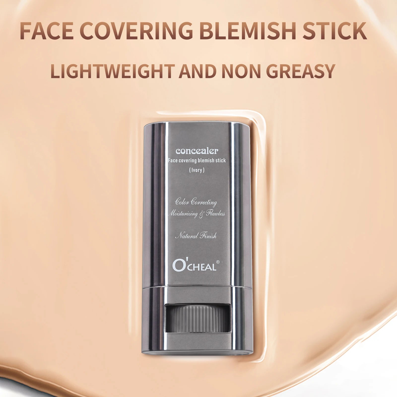 Ocheal Face Foundation Contour Stick Long-wear Lightweight Brighten Stick Face Concealer Blemish Contouring Beauty Makeup