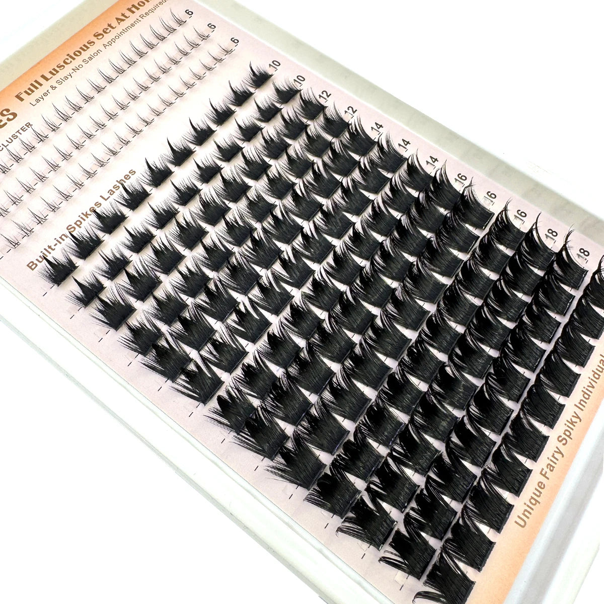 Wispy Lash Clusters with Spikes Salon-Like Eyelash Clusters DIY D Curve Cluster Eyelash Extensions Full Spiky Individual Lashes