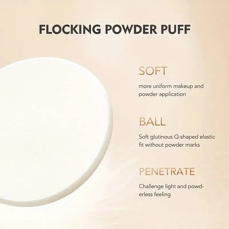 Pressed Powder Waterproof Long-lasting Full Coverage Face Compact Setting Powder Makeup Foundation Oil 3 Color Control Cosmetics