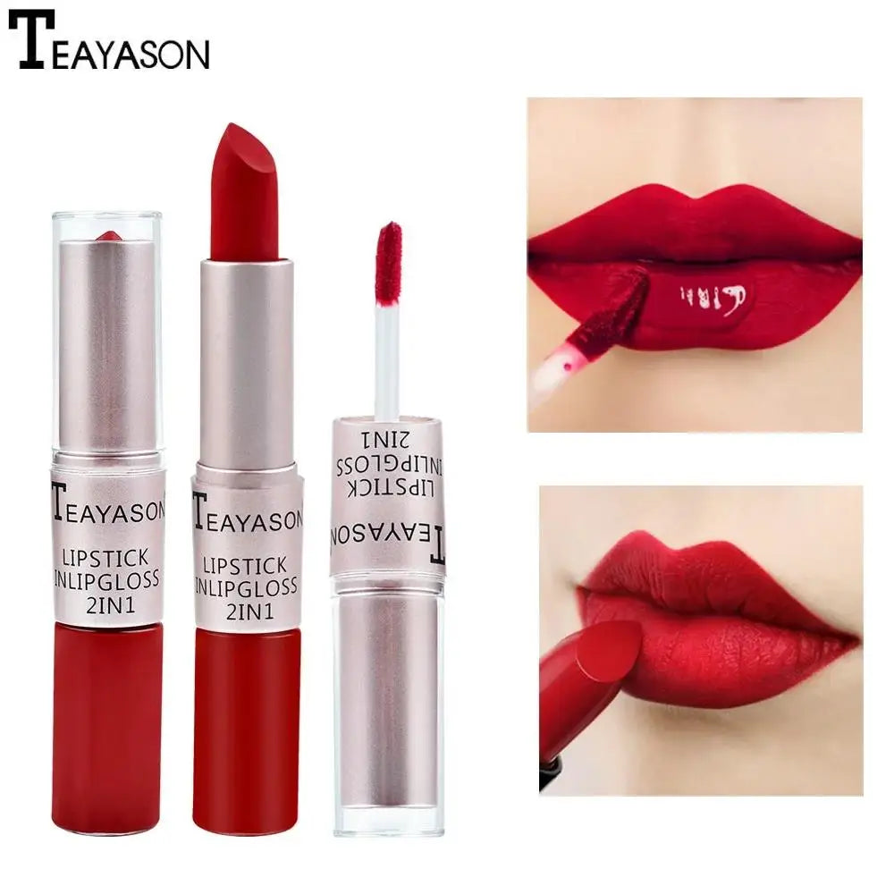 Matte Liquid Lipstick Waterproof Non Transfer Long Wear Pink Lip Gloss Tint Moisturizing Makeup for Women Ladies